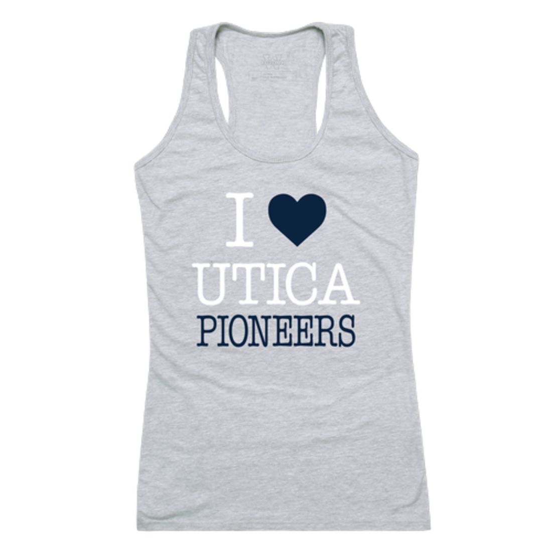 I Love Utica College Pioneers Womens Tank Top