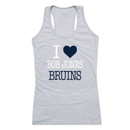 I Love Bob Jones University Bruins Womens Tank Top