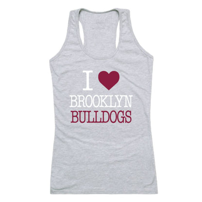 I Love Brooklyn College Bulldogs Womens Tank Top