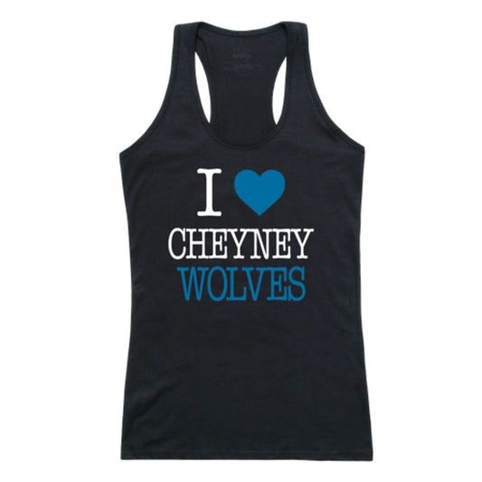 I Love Cheyney University of Pennsylvania Wolves Womens Tank Top
