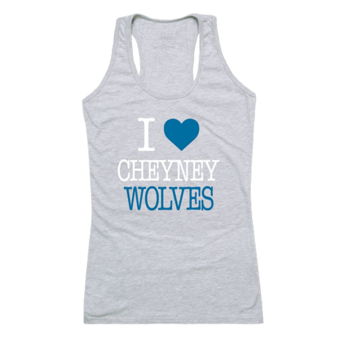 I Love Cheyney University of Pennsylvania Wolves Womens Tank Top