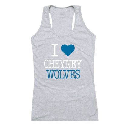 I Love Cheyney University of Pennsylvania Wolves Womens Tank Top