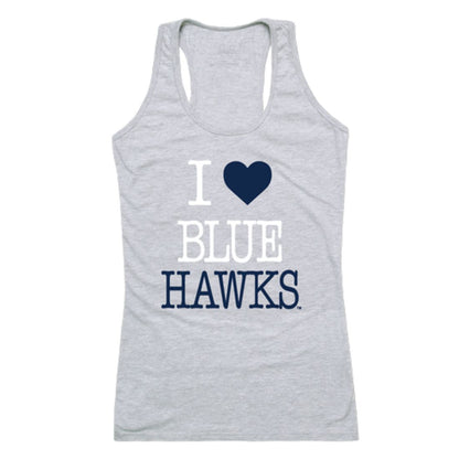 I Love Dickinson State University Blue Hawks Womens Tank Top