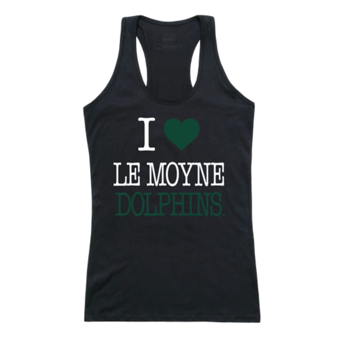 I Love Le Moyne College Dolphins Womens Tank Top