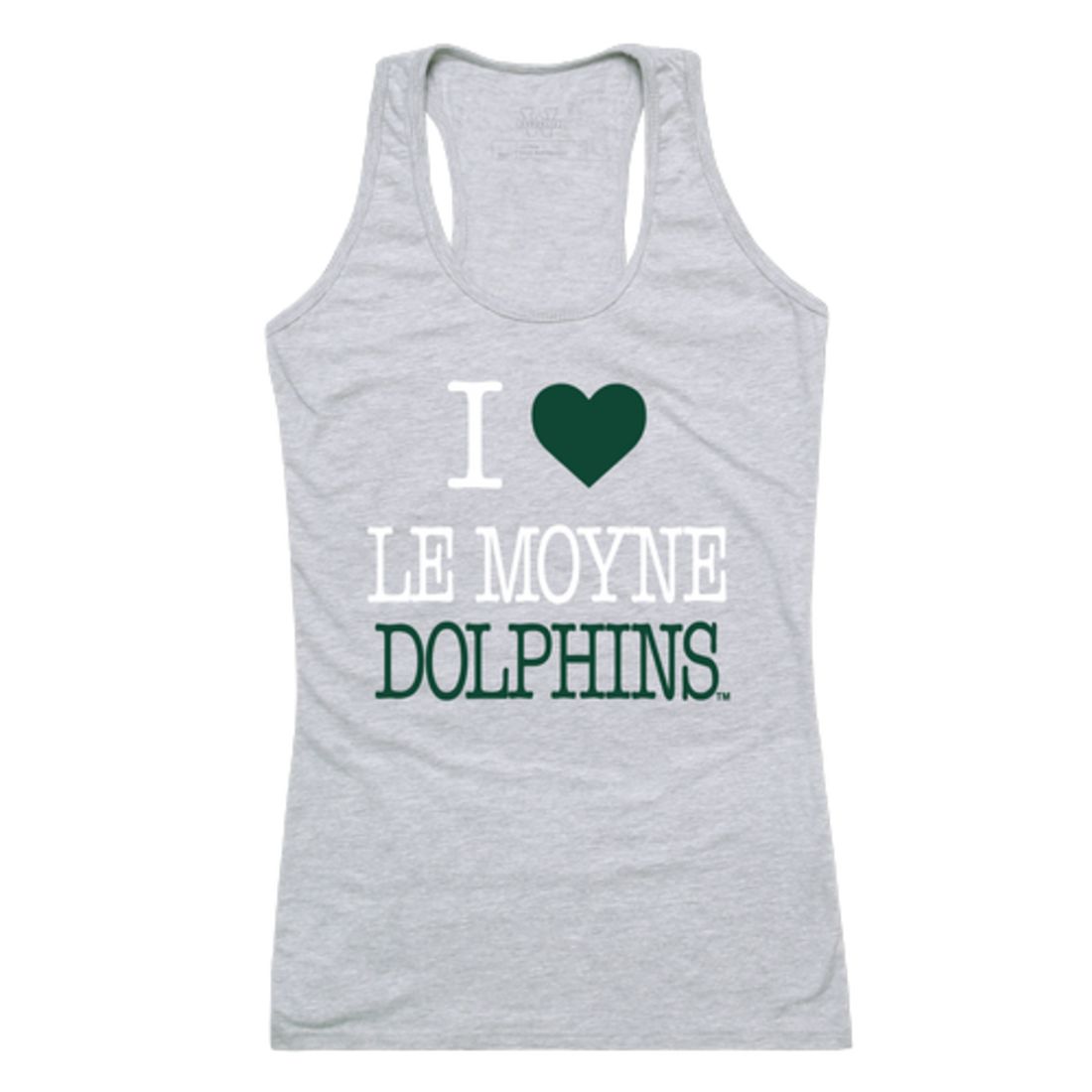 I Love Le Moyne College Dolphins Womens Tank Top