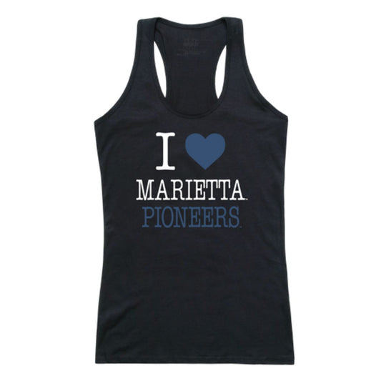 I Love Marietta College Pioneers Womens Tank Top