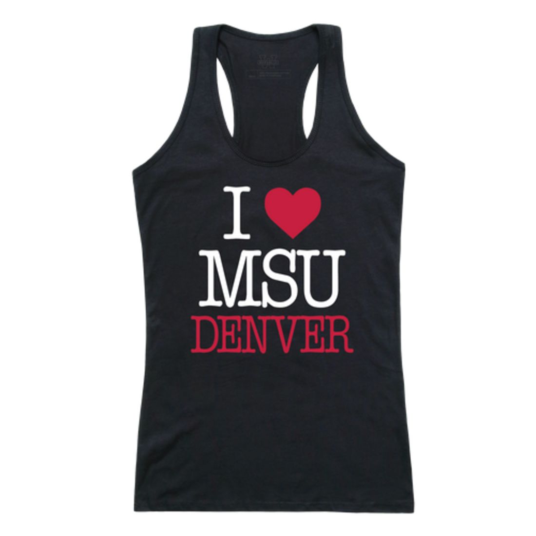 I Love Metropolitan State University of Denver Roadrunners Womens Tank Top