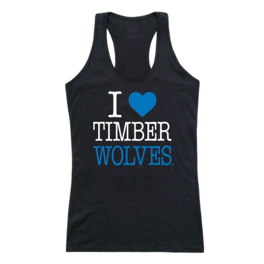 I Love Northwood University Timberwolves Womens Tank Top