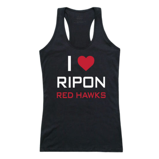 I Love Ripon College Red Hawks Womens Tank Top
