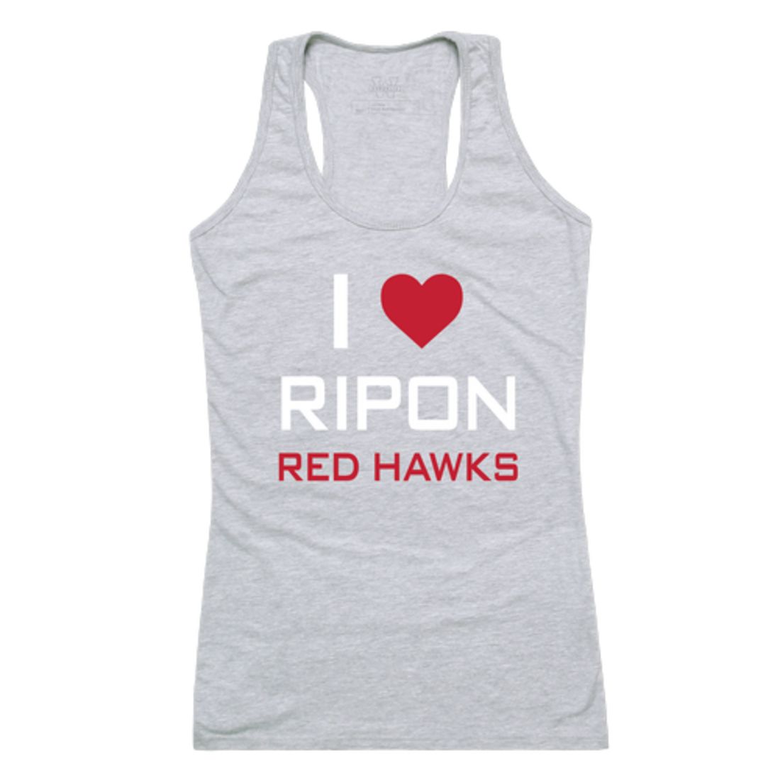 I Love Ripon College Red Hawks Womens Tank Top