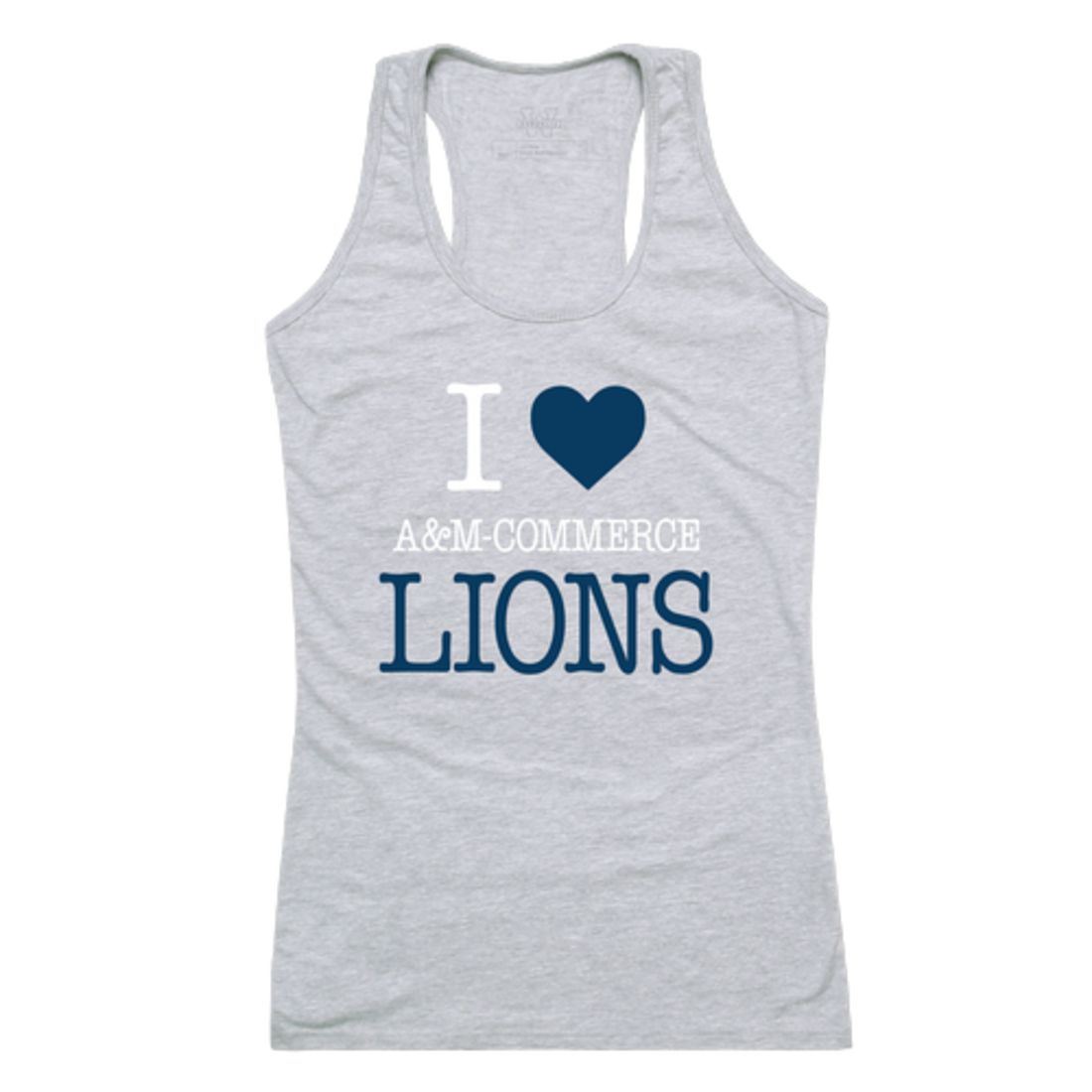 I Love Texas A&M University Commerce Lions Womens Tank Top