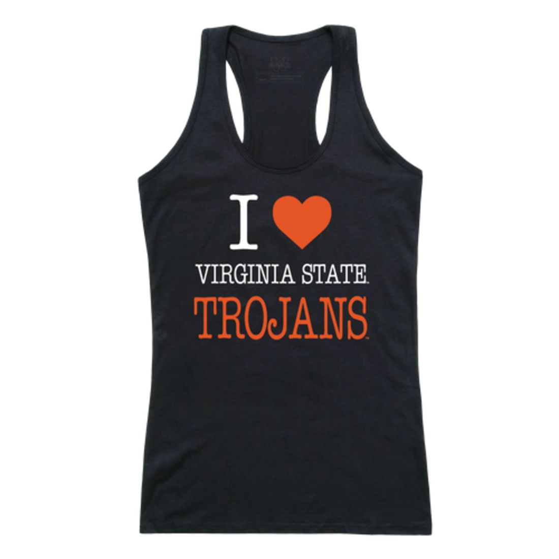 I Love Virginia State University Trojans Womens Tank Top