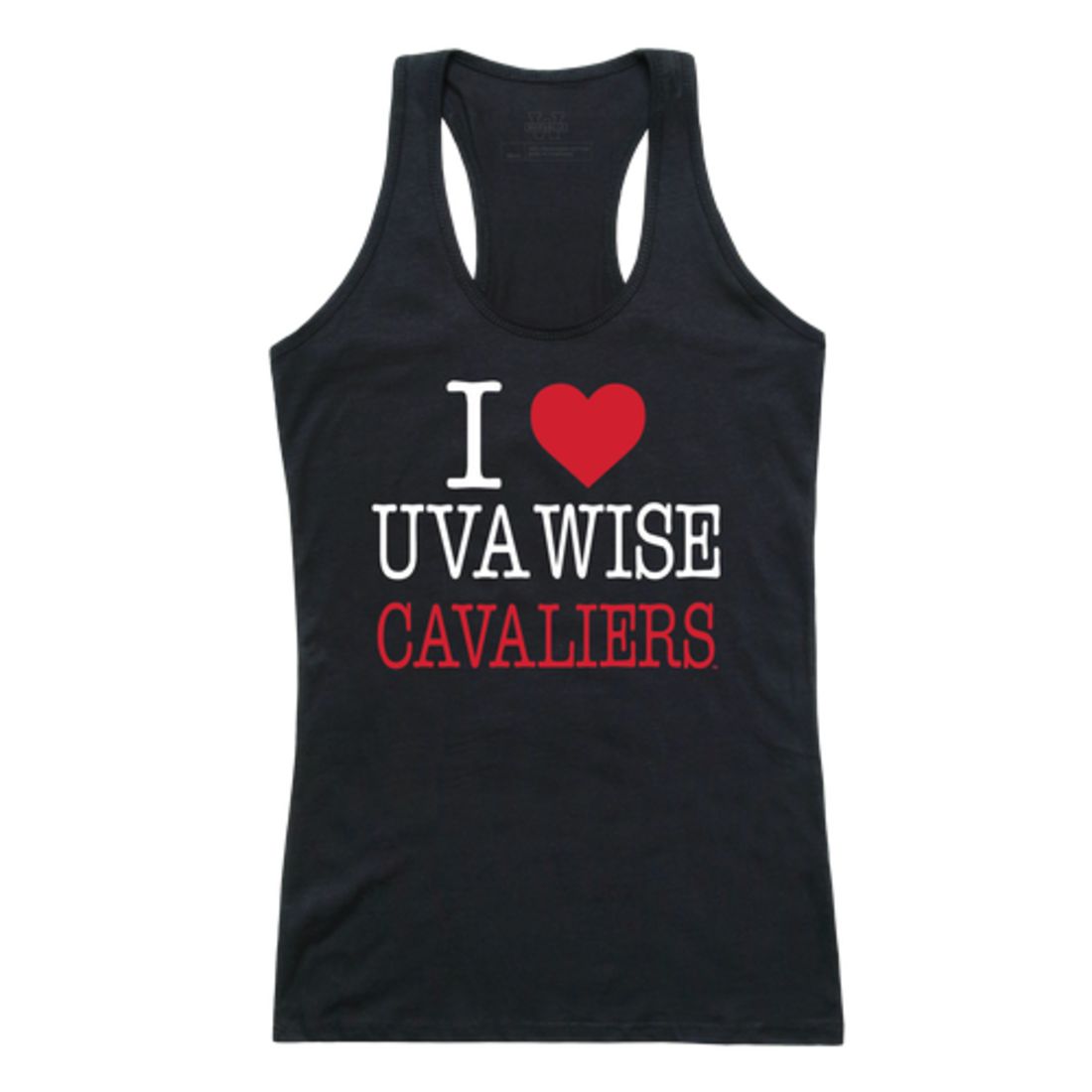 I Love University of Virginias College at Wise Cavaliers Womens Tank Top