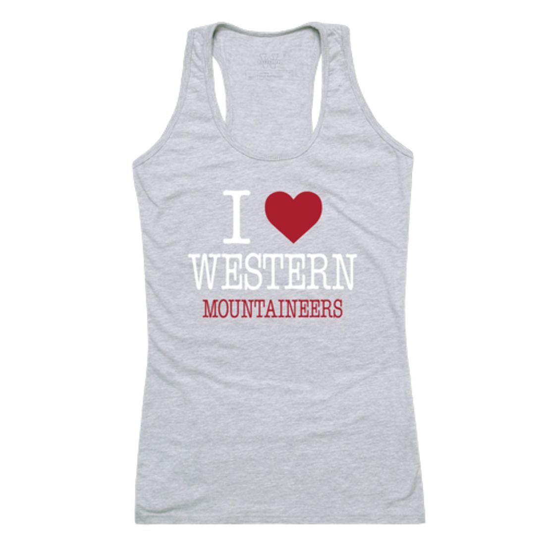 I Love Western Colorado University Mountaineers Womens Tank Top