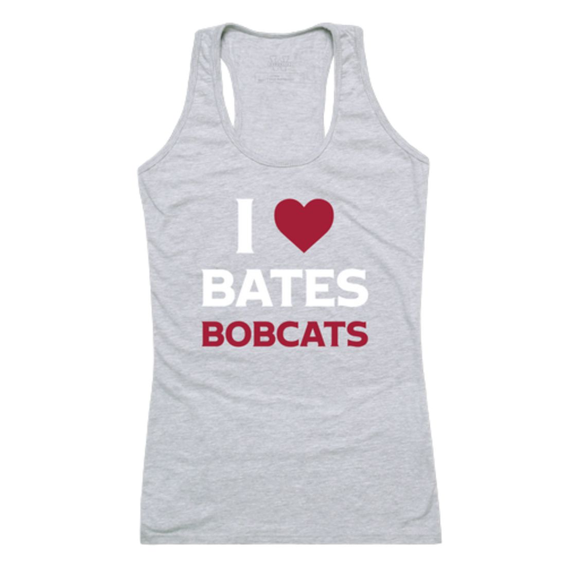 I Love Bates College Bobcats Womens Tank Top