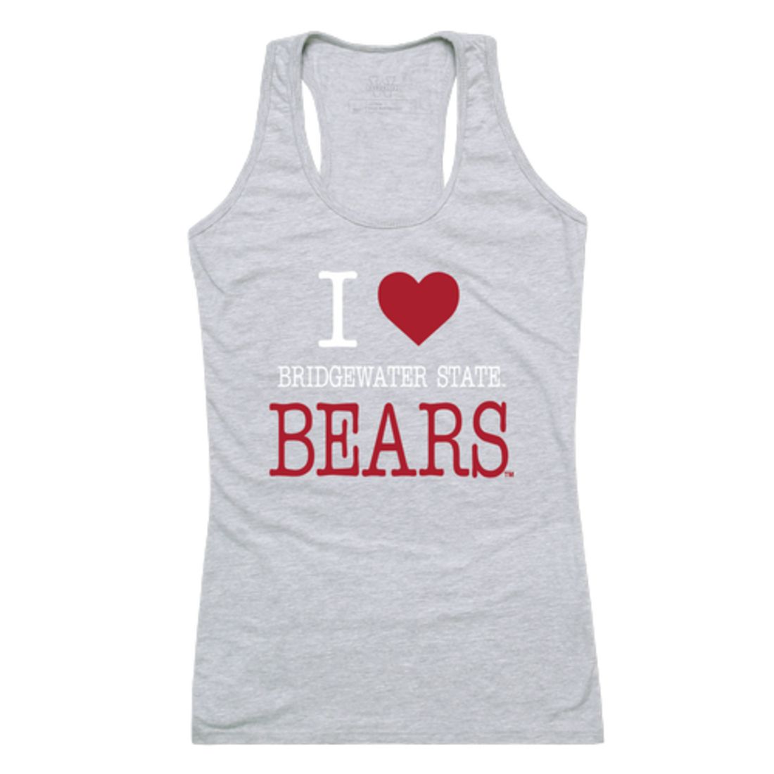 I Love Bridgewater State University Bears Womens Tank Top