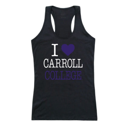 I Love Carroll College Saints Womens Tank Top
