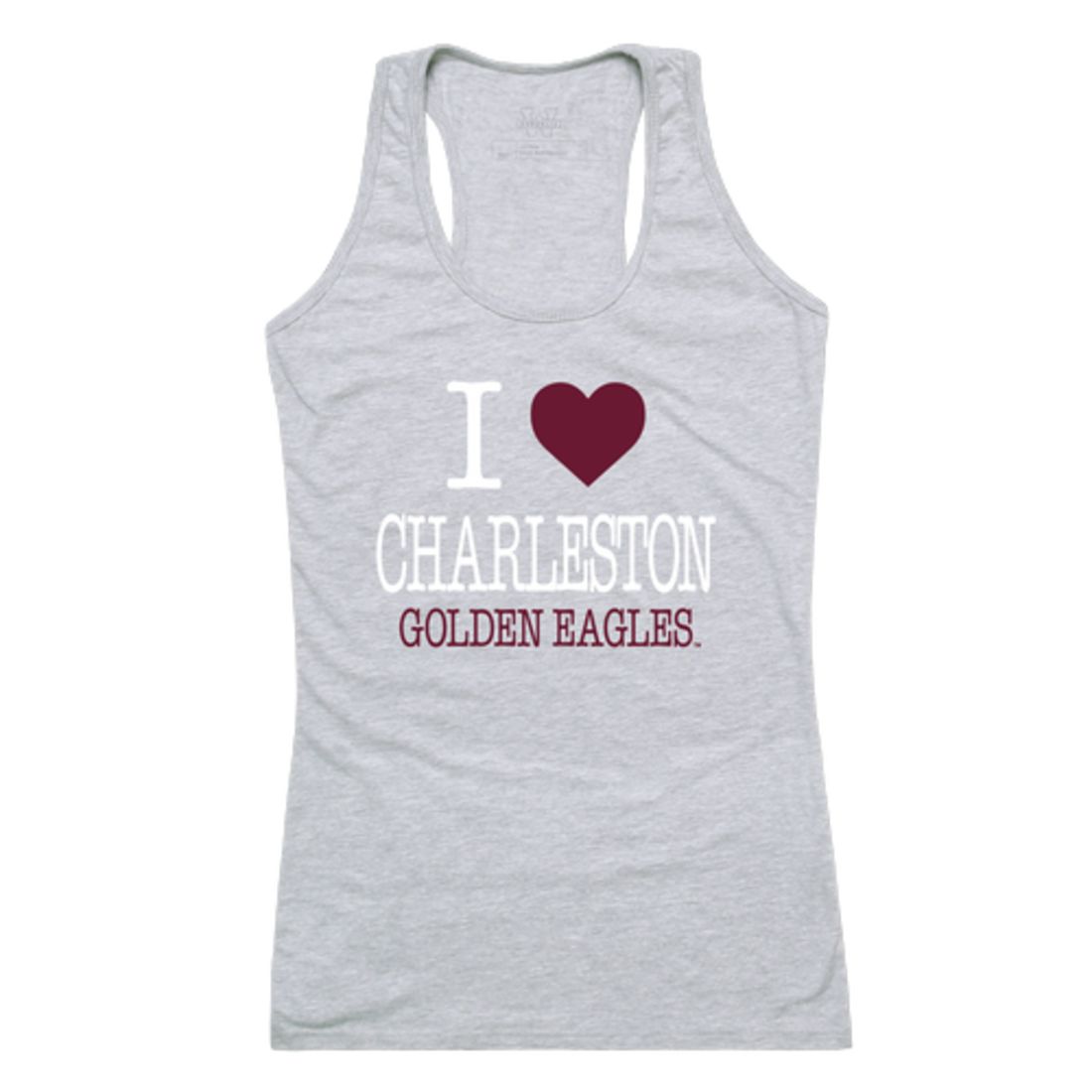 I Love University of Charleston Golden Eagles Womens Tank Top