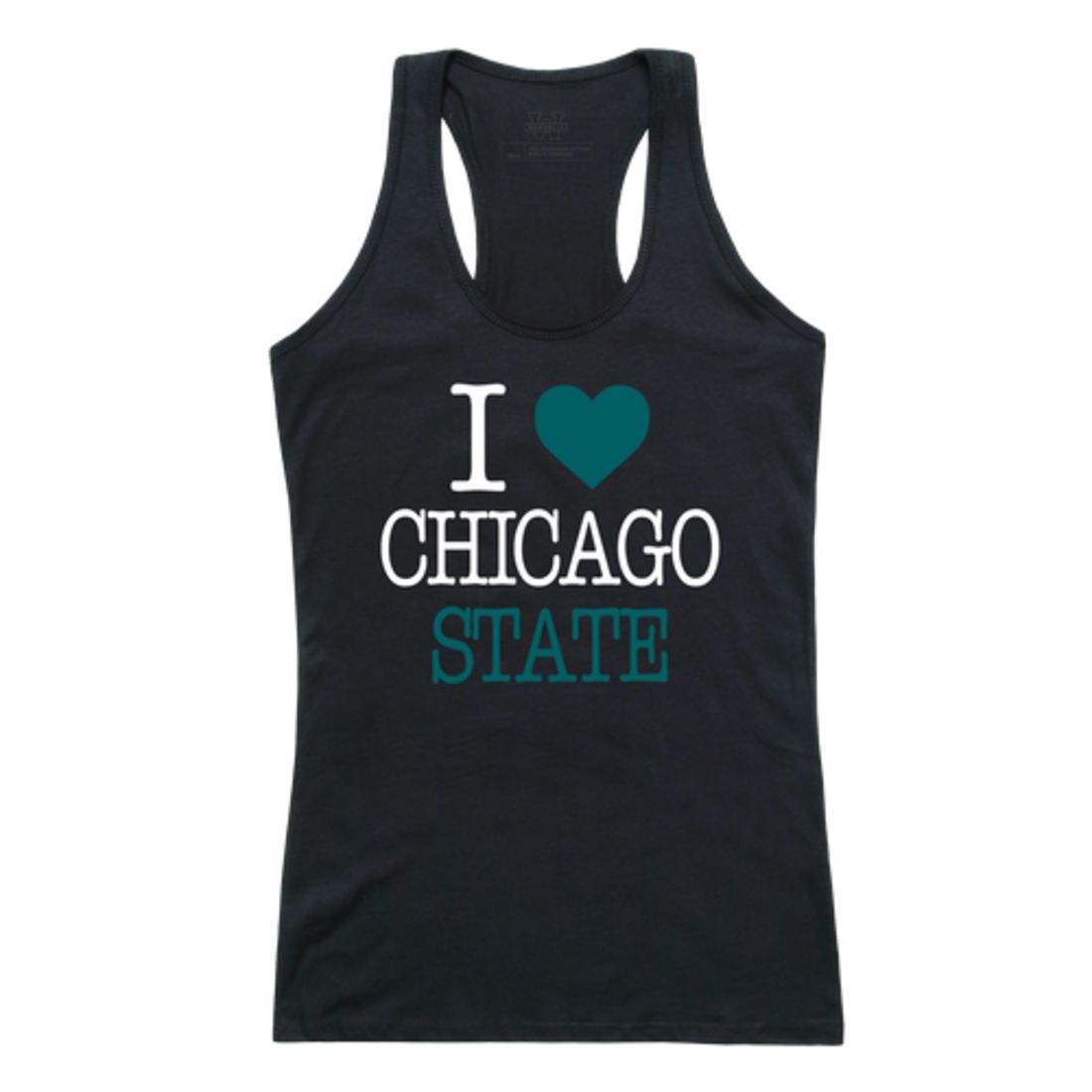 I Love Chicago State University Cougars Womens Tank Top