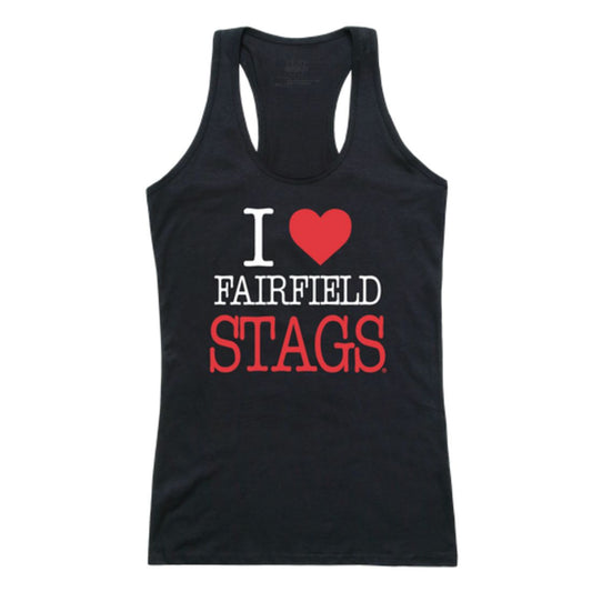 I Love Fairfield University Stags Womens Tank Top