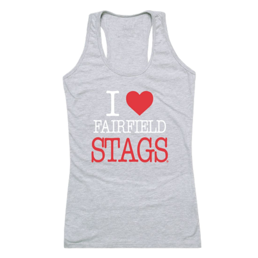 I Love Fairfield University Stags Womens Tank Top