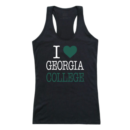 I Love Georgia College and State University Bobcats Womens Tank Top