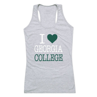 I Love Georgia College and State University Bobcats Womens Tank Top