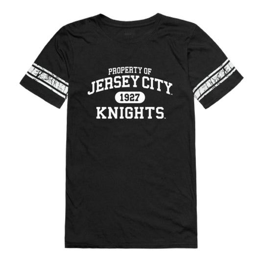 New Jersey City University Knights Womens Property Football  T-Shirt Tee