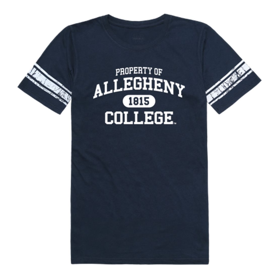 Allegheny College Gators Womens Property Football  T-Shirt Tee
