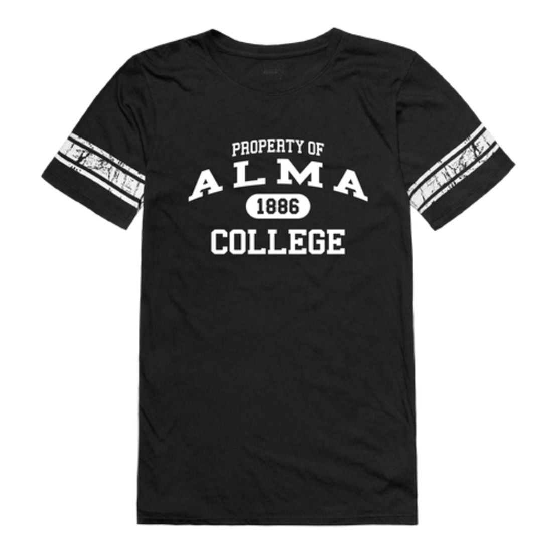 Alma College Scots Womens Property Football T-Shirt Tee