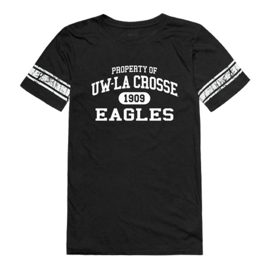 University of Wisconsin-La Crosse Eagles Womens Property Football T-Shirt Tee