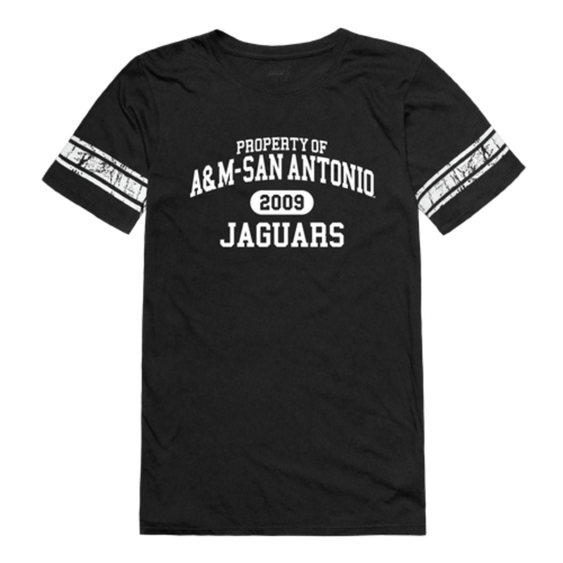 Texas A&M University-San Antonio Jaguars Womens Property Football T-Shirt Tee