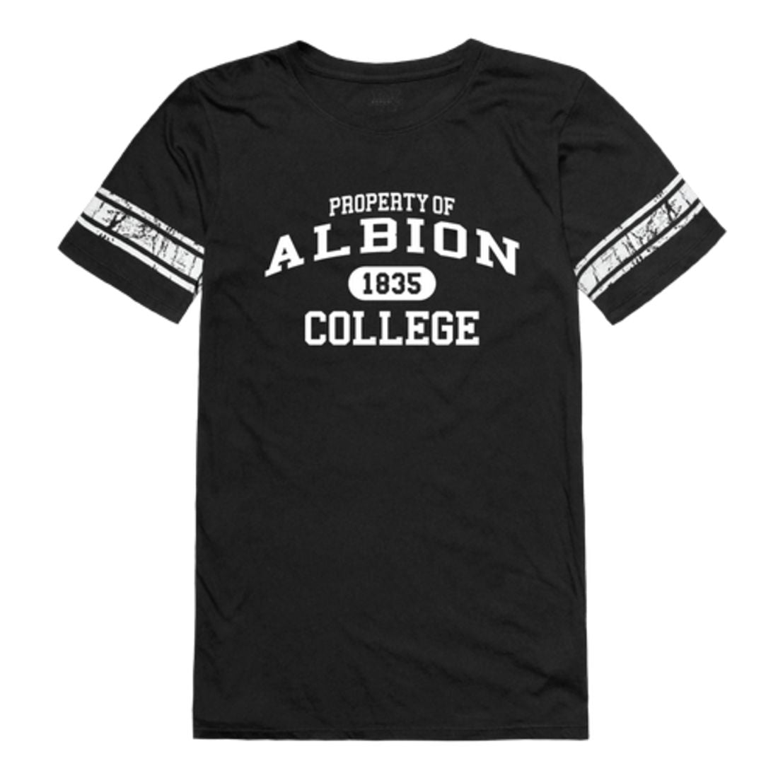 Albion College Britons Womens Property Football T-Shirt Tee