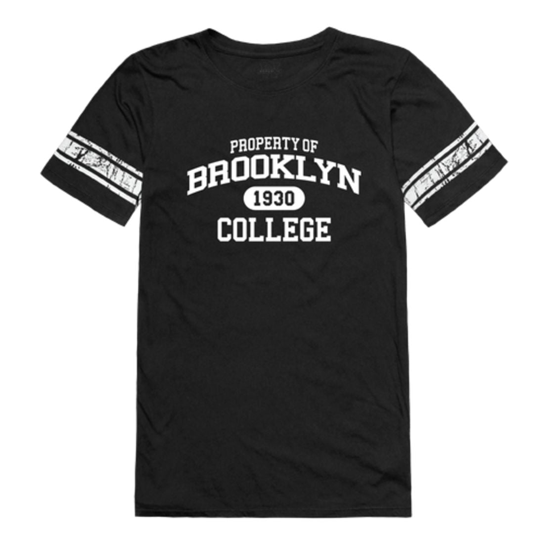 Brooklyn College Bulldogs Womens Property Football T-Shirt Tee