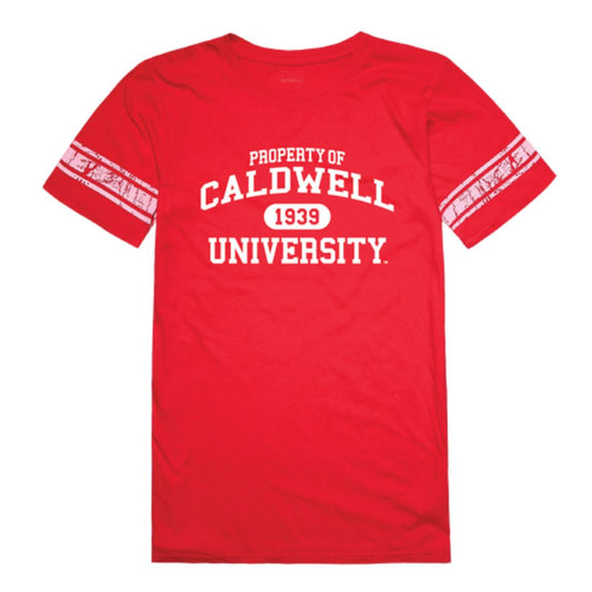 Caldwell University Cougars Womens Property Football T-Shirt Tee