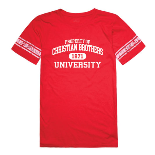 Christian Brothers University Buccaneers Womens Property Football T-Shirt Tee