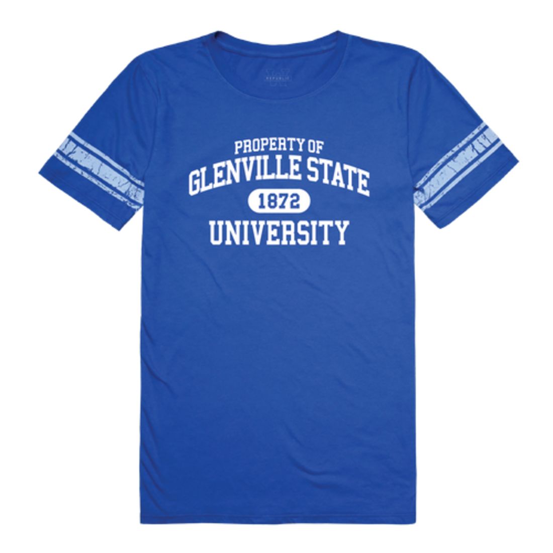 Glenville State College Pioneers Womens Property Football T-Shirt Tee