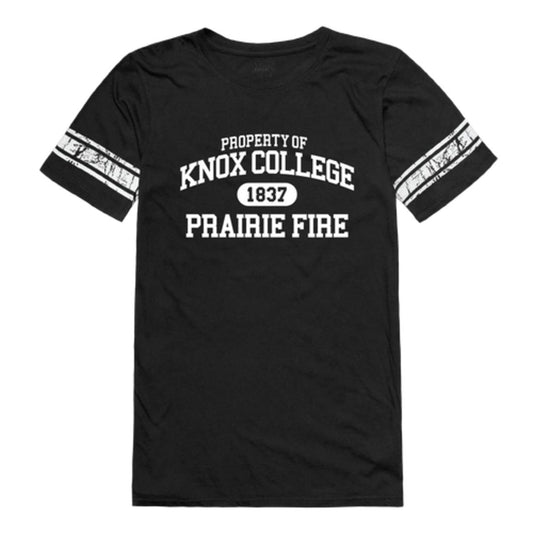 Knox College Prairie Fire Womens Property Football T-Shirt Tee