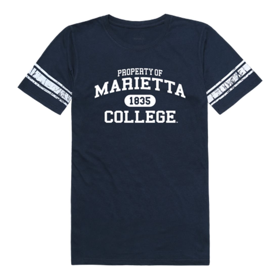 Marietta College Pioneers Womens Property Football T-Shirt Tee