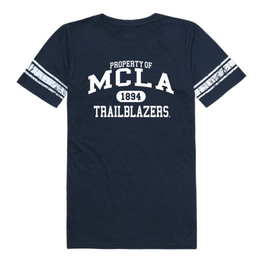 Massachusetts College of Liberal Arts Trailblazers Womens Property Football T-Shirt Tee