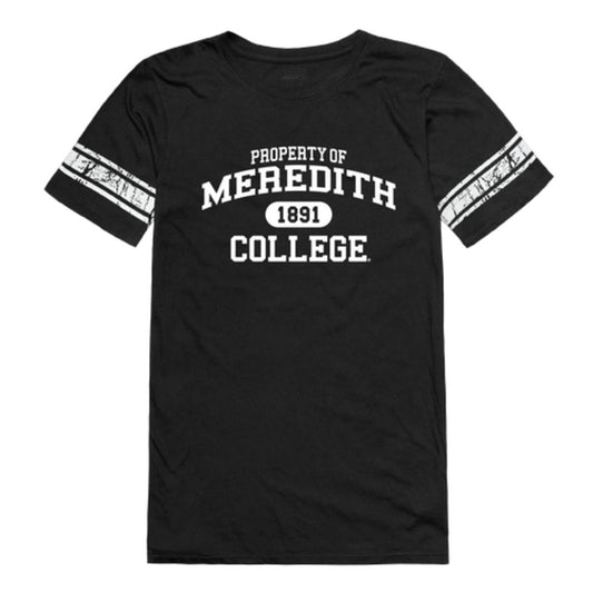 Meredith College Avenging Angels Womens Property Football T-Shirt Tee