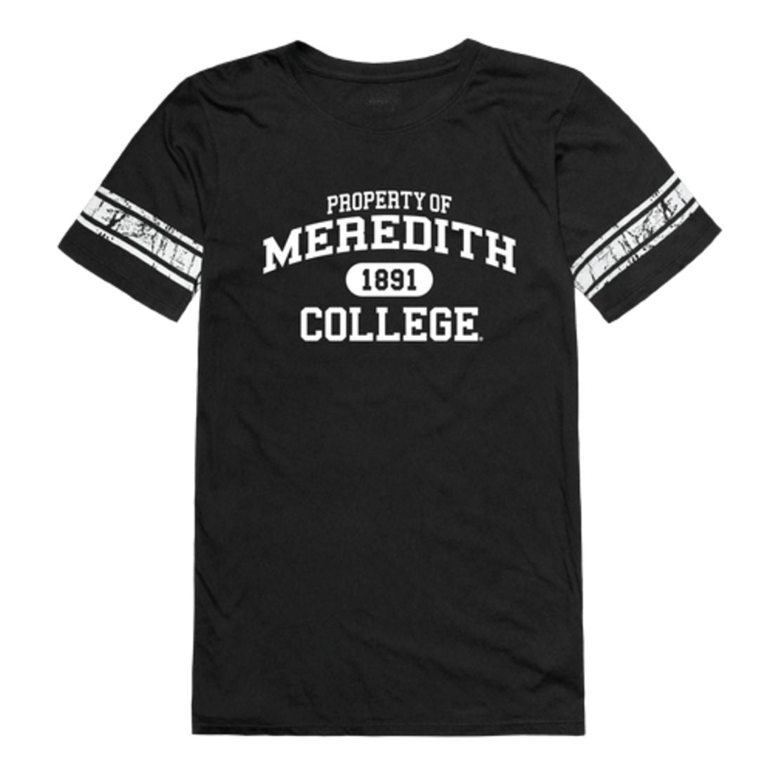 Meredith College Avenging Angels Womens Property Football T-Shirt Tee