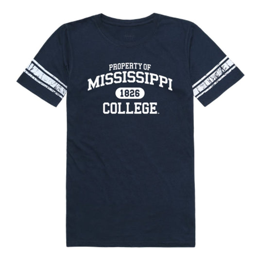 Mississippi College Choctaws Womens Property Football T-Shirt Tee