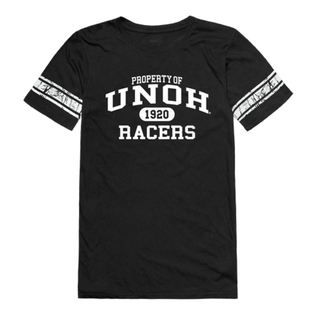 University of Northwestern Ohio Racers Womens Property Football T-Shirt Tee