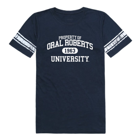 Oral Roberts University Golden Eagles Womens Property Football T-Shirt Tee