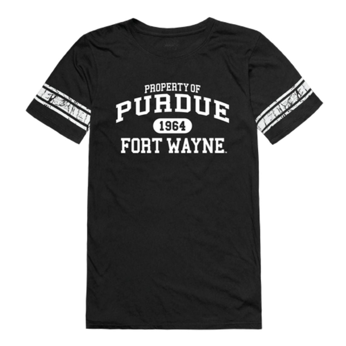 Purdue University Fort Wayne Mastodons Womens Property Football T-Shirt Tee