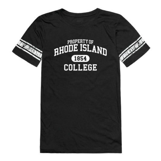 Rhode Island College Anchormen Womens Property Football T-Shirt Tee