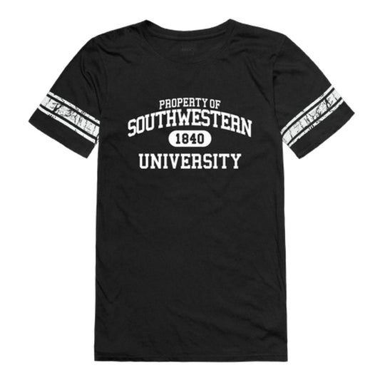 Southwestern University Pirates Womens Property Football T-Shirt Tee