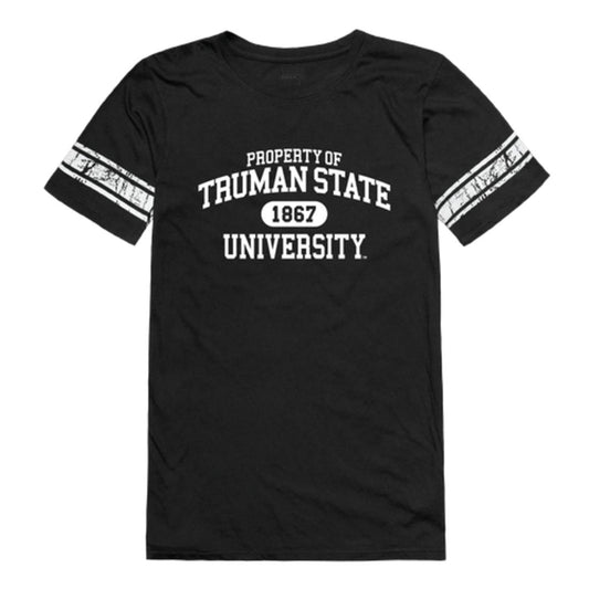 Truman State University Bulldogs Womens Property Football T-Shirt Tee