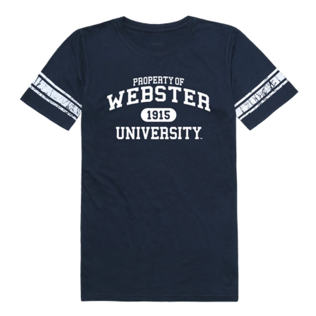 Webster University Gorlocks Womens Property Football T-Shirt Tee